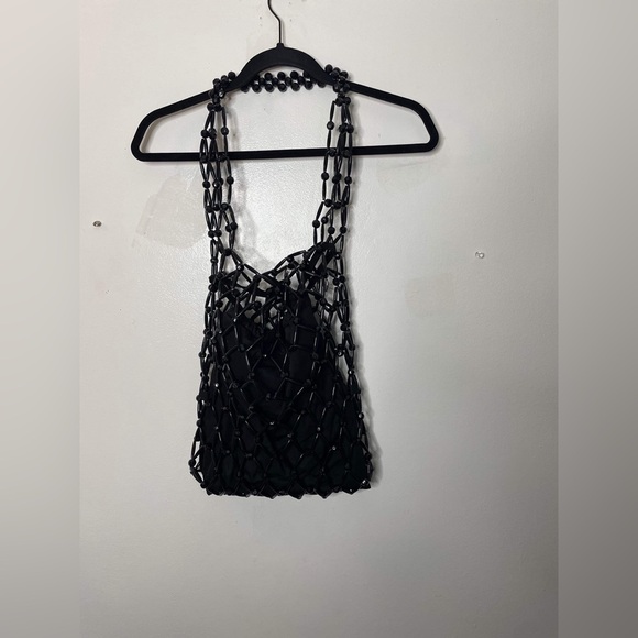 Zara beaded bag black bohemian - Picture 6 of 6